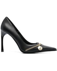 Versace - Zapatos con tacón de 95mm y logo - Lyst