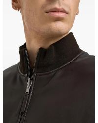 The Jack Leathers - Leather Bomber Jacket - Lyst