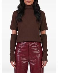 FEDERICA TOSI - Ribbed-Knit High-Neck Sweater - Lyst