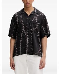 Vans - Thorn-Print Short-Sleeve Shirt - Lyst