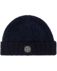 Stone Island - N100009 Ribbed Baby Alpaca-Blend Beanie - Lyst