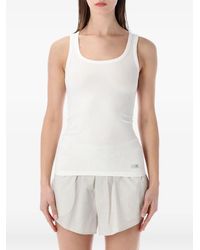 MM6 by Maison Margiela - Ribbed Tank Top - Lyst