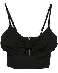 MITILIANE COUTURE - Bow-Detail Cropped Top - Lyst