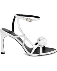 ROTATE BIRGER CHRISTENSEN - Knot-Detail Leather Sandals - Lyst