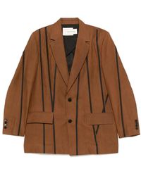 Feng Chen Wang - Stripe-Detail Blazer - Lyst