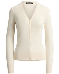 Ralph Lauren - V-Neck Cardigan - Lyst