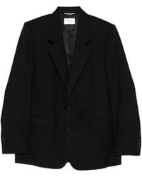 Saint Laurent - Peak-Lapel Single-Breasted Blazer - Lyst