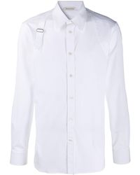 Alexander McQueen - Buckle-detail Cotton Shirt - Lyst
