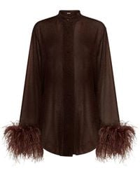 Oséree - Lumière Plumage Long-Sleeve Shirt - Lyst