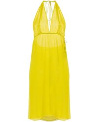 Christopher Esber - Midi-Jurk Met Halternek - Lyst