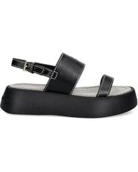 ARMANI EXCHANGE - Double-Strap Platform Sandals - Lyst