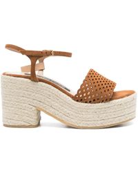 Sergio Rossi - Espadrilles aus Wildleder 85mm - Lyst