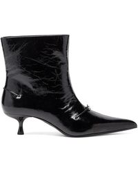 DIESEL - D-Jewels Pointed-Toe Ankle Boots - Lyst