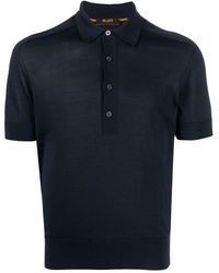 Moorer - Semi-sheer Silk Polo Shirt - Lyst