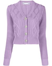 Jacob Cohen - Logo-Embroidered Cable-Knit Cardigan - Lyst