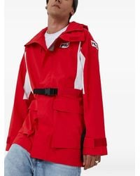 Fila - Hooded Belted Jacket - Lyst
