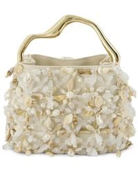Cult Gaia - Mini Solene Bead-Embellished Tote Bag - Lyst