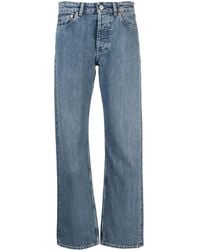 Our Legacy - Halbhohe Linear Straight-Leg-Jeans - Lyst