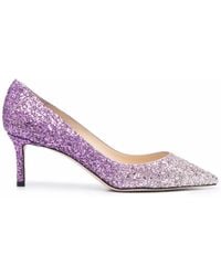 Jimmy Choo - Romy 60Mm Glitter Pumps - Lyst