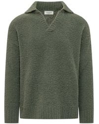 Laneus - Pull En Maille À Col Polo - Lyst