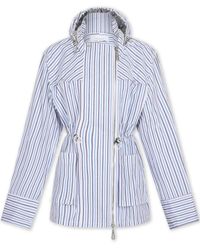 Rabanne - Gestreifte Kapuzenjacke - Lyst