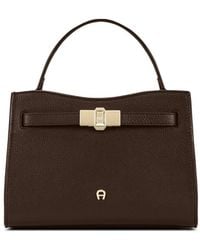 Aigner - Small Farah Leather Tote Bag - Lyst
