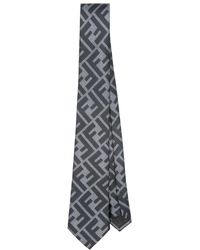 Fendi - Ff-motif Silk Tie - Lyst