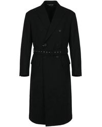 Valentino Garavani - Double-Breasted Belted Coat - Lyst