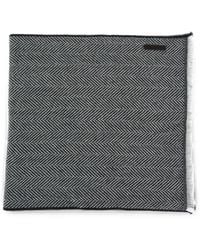 ZEGNA - Herringbone-Pattern Frayed Scarf - Lyst