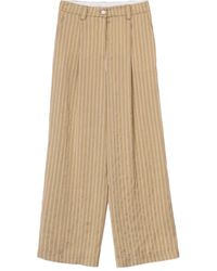 Alysi - Pleated Striped Trousers - Lyst