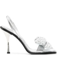 DSquared² - Strassdetails Fersen Sandalen - Lyst