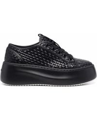 Vic Matié - Woven-design Leather Sneakers - Lyst