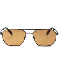 Calvin Klein - Geometric-Frame Sunglasses - Lyst