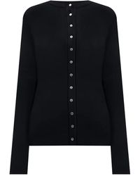 Jil Sander - Cárdigan de canalé con botones - Lyst