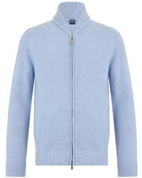 Fedeli - Cardigan À Fermeture Zippée - Lyst