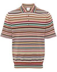 Paul Smith - Rainbow Stripe-pattern Polo Shirt - Lyst