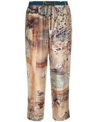 Pierre Louis Mascia - Aloe Graphic-Print Trousers - Lyst