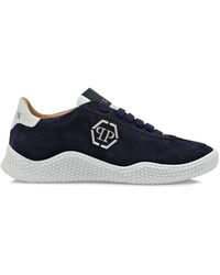 Philipp Plein - Logo-Plaque Suede Sneakers - Lyst