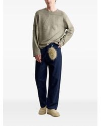 Maison Kitsuné - 2002 College Appliqué-Patch Long-Sleeve T-Shirt - Lyst