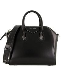 Givenchy - Mini Antigona Box Two-Way Leather Tote Bag - Lyst