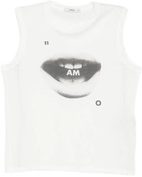 Fendi - Graphic-Print Sleeveless Top - Lyst