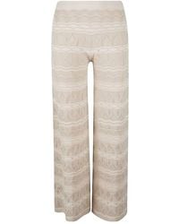 D.exterior - Knitted-Lace Trousers - Lyst