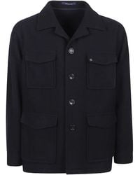 Tagliatore - Geknöpfte Jacke mit Klappentaschen - Lyst