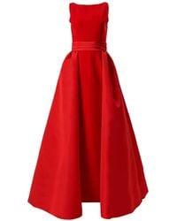 Carolina Herrera - Sleeveless V-Neck Maxi Dress - Lyst