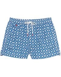 Kiton - Short De Bain À Fleurs - Lyst