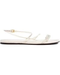 KHAITE - Flache Sandalen mit Perlendetail - Lyst