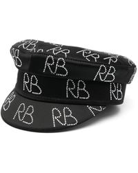 Ruslan Baginskiy - Baker Boy Logo Strass Hat - Lyst