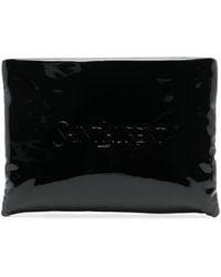Saint Laurent - Puffy Pouch Grote Clutch - Lyst