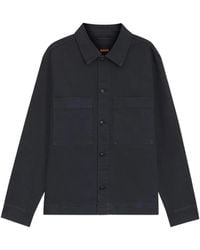 BOSS - Regular-Fit Stretch-Cotton Denim Shirt - Lyst