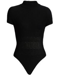 Balmain - Ribbed Knit Bodysuit - Lyst